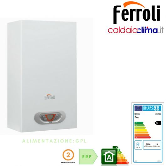 SCALDACQUA A GAS FERROLI SKY F 14 - GPL SCALDACQUA A GAS FERROLI SKY F 14 - GPL