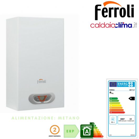 SCALDACQUA A GAS FERROLI SKY F 17 - METANO SCALDACQUA A GAS FERROLI SKY F 17 - METANO