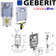 GEBERIT CASSETTA DI SCARICO AD INCASSO COMBIFIX