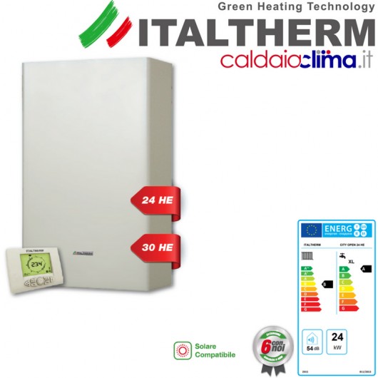 ITALTHERM CALDAIA A CONDENSAZIONE CITY OPEN 24 HE - 24KW METANO ITALTHERM CALDAIA A CONDENSAZIONE CITY OPEN 24 HE - 24KW METANO