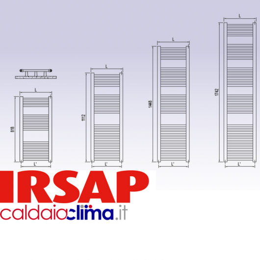 IRSAP RADIATORE DA BAGNO DAM MOD. 1448 IRSAP RADIATORE DA BAGNO DAM MOD. 1448