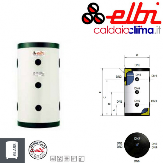 ELBI ACCUMULATORE VETRIFICATO AR VRT 150 LITRI ELBI ACCUMULATORE VETRIFICATO AR VRT 150 LITRI