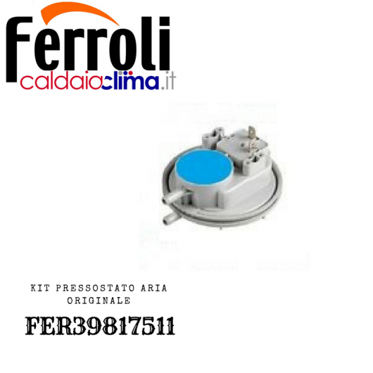 FERROLI PRESSOSTATO DIFFERENZIALE ARIA ORIGINALE FER39817511 FERROLI PRESSOSTATO DIFFERENZIALE ARIA ORIGINALE FER39817511