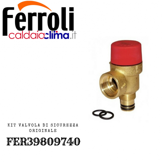 FERROLI VALVOLA DI SICUREZZA FER39809740 ORIGINALE FERROLI VALVOLA DI SICUREZZA FER39809740 ORIGINALE