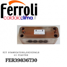 FERROLI KIT SCAMBIATORE 20 PIASTRE ORIGINALE FER39836730