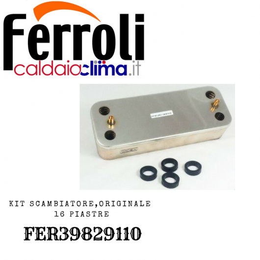 FERROLI SCAMBIATORE 16 PIASTRE ORIGINALE FER39829110 FERROLI SCAMBIATORE 16 PIASTRE ORIGINALE FER39829110