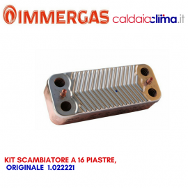 IMMERGAS KIT SCAMBIATORE A 16 PIASTRE ORIGINALE 1.022221