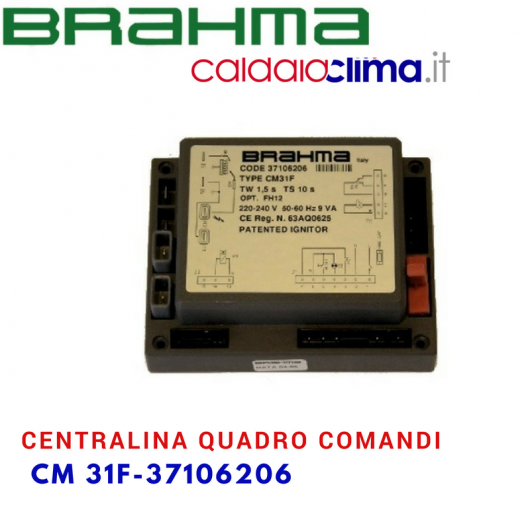 BRAHMA CENTRALINA QUADRO COMANDI CM 31F-37106206 COMPATIBILE BRAHMA CENTRALINA QUADRO COMANDI CM 31F-37106206 COMPATIBILE