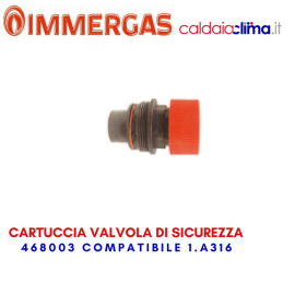 IMMERGAS CARTUCCIA VALVOLA DI SICUREZZA 3 BAR 468003 COMPATIBILE 1.A316