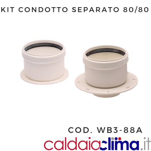 KIT ATTACCHI FLANGIATI 80/80-CONDOTTO SEPARATO KIT ATTACCHI FLANGIATI 80/80-CONDOTTO SEPARATO