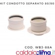 KIT ATTACCHI FLANGIATI 80/80-CONDOTTO SEPARATO