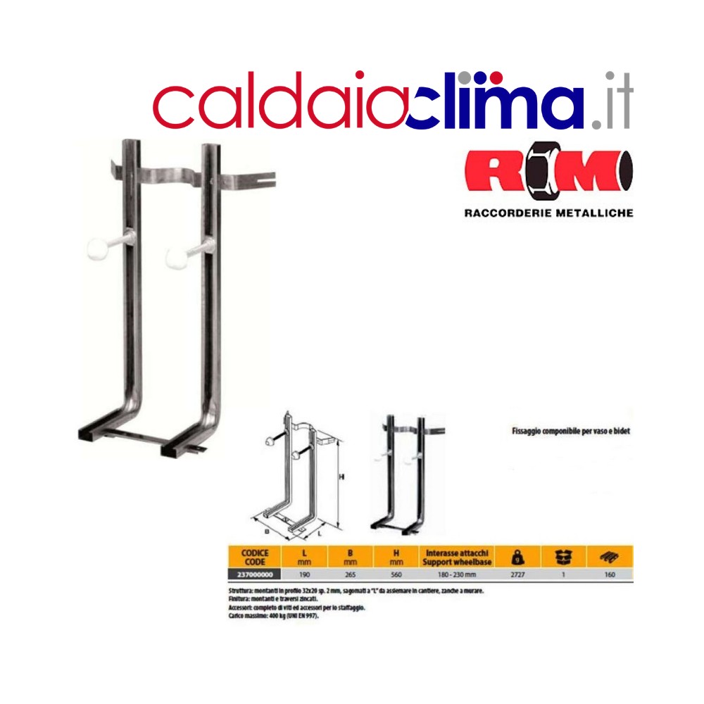 Staffa per sanitari sospesi componibile RIM-Art-237.000.000