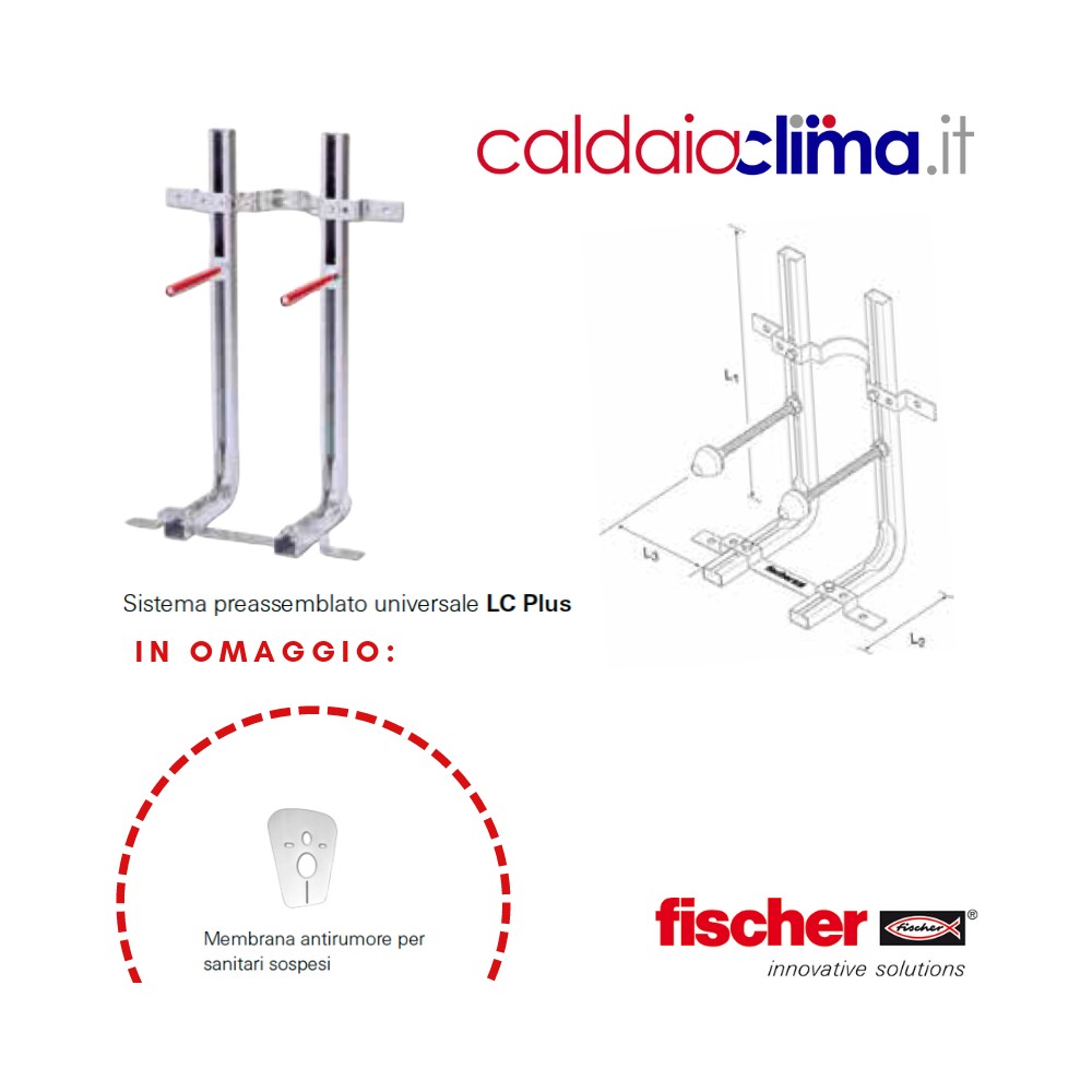 Staffa per sanitari sospesi Lc Plus Fisher - Art. 501026