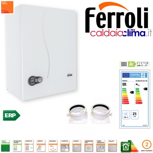 Caldaia condensazione Ferroli Bluehelix K 50-32 kw Accumulo Sanitario Caldaia condensazione Ferroli Bluehelix K 50-32 kw Accumulo Sanitario