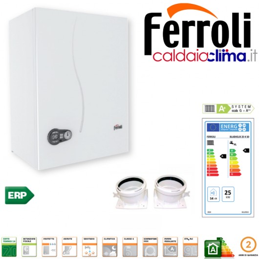 Caldaia condensazione Ferroli Bluehelix K 50-25 kw Accumulo Sanitario Caldaia condensazione Ferroli Bluehelix K 50-25 kw Accumulo Sanitario