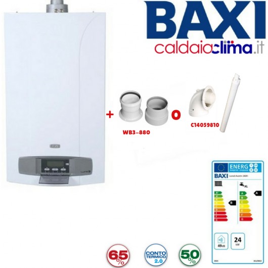Caldaia a condensazione Baxi Luna3 Avant+ 24kw Metano+KIT FUMI Caldaia a condensazione Baxi Luna3 Avant+ 24kw Metano+KIT FUMI