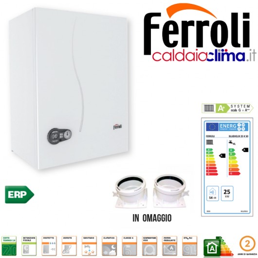 Caldaia condensazione Ferroli Bluehelix K 50-25 kw Accumulo Sanitario Caldaia condensazione Ferroli Bluehelix K 50-25 kw Accumulo Sanitario