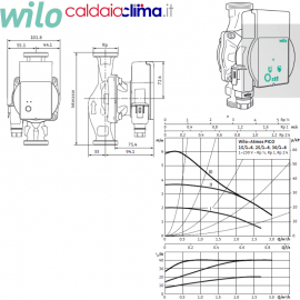 Circolatore Wilo mod. Atmos Pico 25/1-6-130
