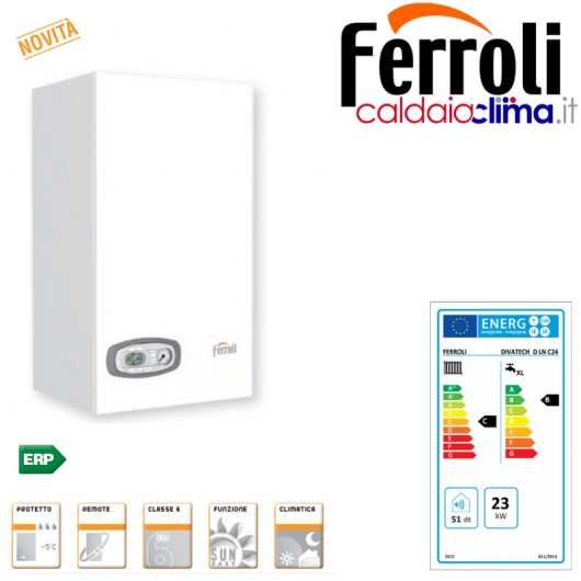 Caldaia a camera aperta Ferroli Divatech D LN C 24 - Metano 24 kw Caldaia a camera aperta Ferroli Divatech D LN C 24 - Metano 24 kw