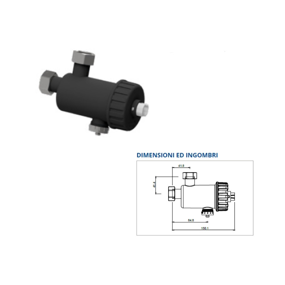 Defangatore magnetico Foridra Idramag min V