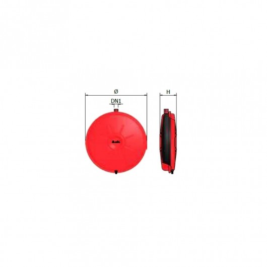 Vaso d'espansione piatto a membrana fissa per riscaldamento Elbi ERP 385-12 Vaso d'espansione piatto a membrana fissa per riscaldamento Elbi ERP 385-12